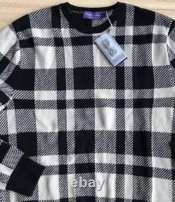 $1495 Ralph Lauren Purple Label Buffalo Cashmere Wool Crewneck Sweater Jumper