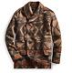 $1900 Rrl Ralph Lauren Shawl Southwest Blanket Wool Pea Coat Jacket-men Medium M