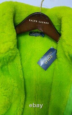 $1950 Polo Ralph Lauren Lamb Leather Shearling Fur Womens Flight Bomber Jacketl