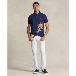 $198 NWT POLO RALPH LAUREN Men's Lunar New Year Dragon Mesh Polo Shirt Sz XL