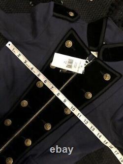 $198 New Denim & Supply Ralph Lauren Navy Blue Jacket RRL Band Military XS Polo