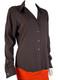 $1k Ralph Lauren Collection New 6 Us 42 It M Brown Silk Blouse Dress Top Runway
