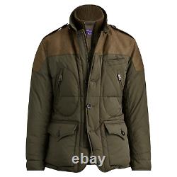 $2,695 Ralph Lauren Purple Label RLX Down Panel Wool Vest Puffer Jacket Coat NWT