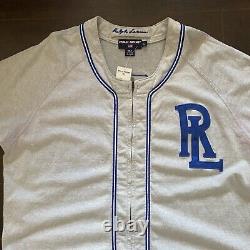 2003 Vintage Ralph Lauren Polo Sport Baseball Jersey Size XL Zip Down