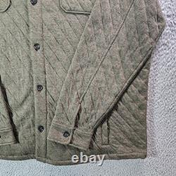 $228 NEW Polo Ralph Lauren Quilted Jersey Overshirt Jacket Men XXL Olive Green