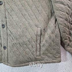 $228 NEW Polo Ralph Lauren Quilted Jersey Overshirt Jacket Men XXL Olive Green