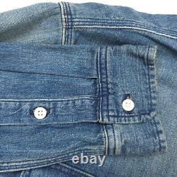 $228 Polo Ralph Lauren Classic Fit Denim Corduroy-Collar Shirt Mens Size Medium