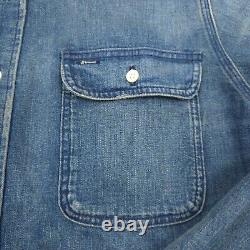 $228 Polo Ralph Lauren Classic Fit Denim Corduroy-Collar Shirt Mens Size Medium