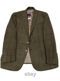 $2295 Mens Ralph Lauren Purple Label New Olive PFA Core 1 Suit Jacket 42 R