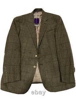 $2295 Mens Ralph Lauren Purple Label New Olive PFA Core 1 Suit Jacket 42 R