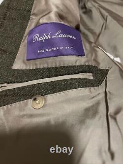 $2295 Mens Ralph Lauren Purple Label New Olive PFA Core 1 Suit Jacket 42 R