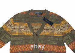 $295 Polo Ralph Lauren Mens Southwestern Cashmere Knit Cardigan Sweater Jacket