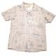 $295 Rrl Double Rl Ralph Lauren Linen Marine Print Camp Shirt Mens Size Large