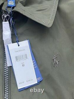 $298 Polo Ralph Lauren Chatham Windbreaker Men's Jacket NWT Olive Green XS S M