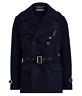 $3,995 Ralph Lauren Purple Label Melton Navy Wool Peacoat Trench Coat Jacket Nwt