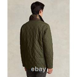 $328 POLO RALPH LAUREN Men's SZ XL Reversible Diamond Quilted Camo Barn Jacket