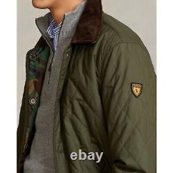 $328 POLO RALPH LAUREN Men's SZ XL Reversible Diamond Quilted Camo Barn Jacket