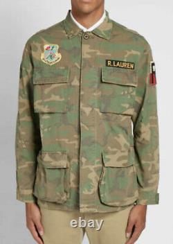 $328 Polo Ralph Lauren X-Large Ripstop Camo Over Shirt Jacket RRL Military Rugby