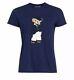 $390 Ralph Lauren Collection Purple Lbl Deauville Polo Bear Cotton T-shirt Sz L