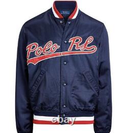 $398 POLO RALPH LAUREN Mens L Letterman USA New MLB Baseball Jacket Coat