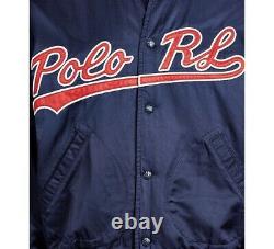 $398 POLO RALPH LAUREN Mens L Letterman USA New MLB Baseball Jacket Coat