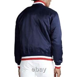 $398 POLO RALPH LAUREN Mens L Letterman USA New MLB Baseball Jacket Coat