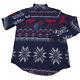 $398 Polo Ralph Lauren Classic Fit Jacquard Work Shirt Mens Medium