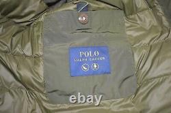 $398 Polo Ralph Lauren Field Flight Aviator Down Jacket Olive Men's L NWT