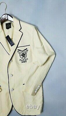 $495 Polo Ralph Lauren Men's Natural Radcliffe LINEN Sport Coat/Blazer SZ40-R