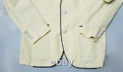 $495 Polo Ralph Lauren Men's Natural Radcliffe LINEN Sport Coat/Blazer SZ40-R