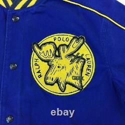$498 Polo Ralph Lauren Men Sportsman Letterman P-Wing Varsity Baseball Jacket