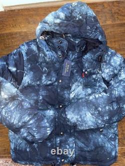 $498 Polo Ralph Lauren Men's Convertible Tie-Dye Down Jacket NEW NWT XL