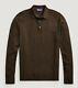 $550 Ralph Lauren Purple Label Pony Equestrian Wool Pique Polo Shirt Sweater Nwt