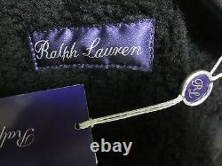 $5995 polo ralph lauren purple label leather shearling jacket fur coat Italy XL