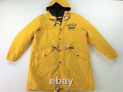 $698 Polo Ralph Lauren Men VTG Stadium Military Marsh Coat Yellow M Polo 1993 92