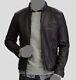 $698 Polo Ralph Lauren Men's Black Full-zip Leather Motorcycle Coat Jacket L
