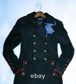 $798 RALPH LAUREN BLUE LABEL WOMEN OFFICER'S MILITARY JACKET/BLAZER Size6