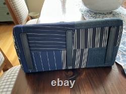 Authentic Blue Ralph Lauren Collection Ricky Satchel Patchwork Denim 33 NWT