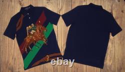 BRAND NEW Polo Ralph Lauren Classic Fit Stampede Horse Print Polo Size SMALL