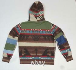 BRAND NEW Polo Ralph Lauren Men's Southwestern Inspired Fleece Hoodie