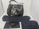 Brand New! Ralph Lauren Black Leather Shoulder Handbag Purse With Dust Bags (83)