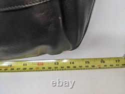 Brand New! Ralph Lauren Black Leather Shoulder Handbag Purse With Dust Bags (83)