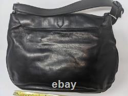 Brand New! Ralph Lauren Black Leather Shoulder Handbag Purse With Dust Bags (83)