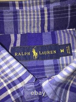 Brand New- Ralph Lauren Long Sleeve Plaid Button Down Shirt (Men's Size M)