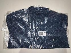 Brand New- Ralph Lauren Star Micro Print Full Button Shirt Mens (Size XXL)