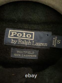 Bruce Boyer Collection Ralph Lauren plaid 100% cashmere shirt S suede Elbows
