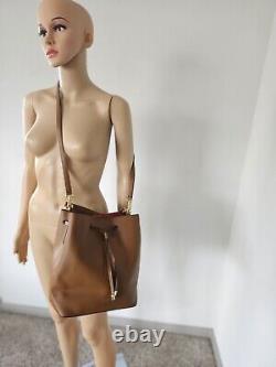 Deep rich brown color bogo handbag from Ralph lauren, brand new with its