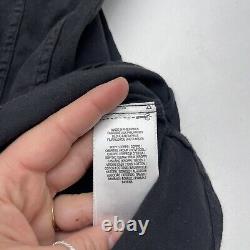 Double RL Ralph Lauren Black Long Sleeve Button Front Mens Size XL