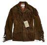 Double Ralph Lauren Rrl Mens Polo Western Limited Edition Brown Suede Jacket Nwt