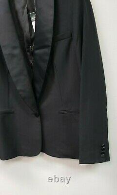 FABULOUSNEW NWTRALPH LAURENBLACK SATIN TRIM TUXEDO JACKET BLAZERWomen 8